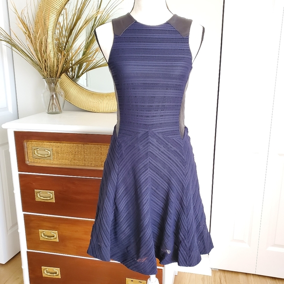 Rag & bone caviar crete tank skater navy blue dres - Picture 7 of 7